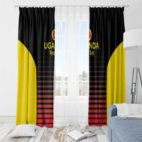 Uganda Rugby Custom Window Curtain Go Cranes