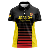 Uganda Rugby Custom Women Polo Shirt Go Cranes