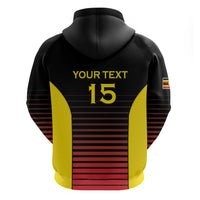Uganda Rugby Custom Zip Hoodie Go Cranes