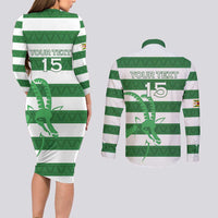 Zimbabwe Rugby Custom Couples Matching Long Sleeve Bodycon Dress and Long Sleeve Button Shirt Go Sables Go