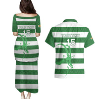 Zimbabwe Rugby Custom Couples Matching Puletasi and Hawaiian Shirt Go Sables Go