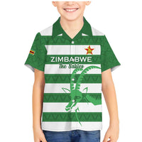 Zimbabwe Rugby Custom Family Matching Mermaid Dress and Hawaiian Shirt Go Sables Go
