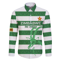 Zimbabwe Rugby Custom Family Matching Off Shoulder Short Dress and Hawaiian Shirt Go Sables Go