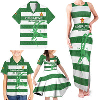 Zimbabwe Rugby Custom Family Matching Tank Maxi Dress and Hawaiian Shirt Go Sables Go