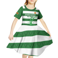 Zimbabwe Rugby Custom Kid Short Sleeve Dress Go Sables Go