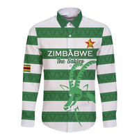 Zimbabwe Rugby Custom Long Sleeve Button Shirt Go Sables Go