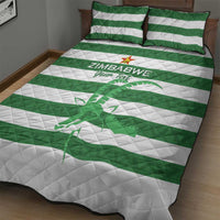 Zimbabwe Rugby Custom Quilt Bed Set Go Sables Go