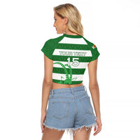 Zimbabwe Rugby Custom Raglan Cropped T Shirt Go Sables Go