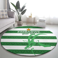 Zimbabwe Rugby Custom Round Carpet Go Sables Go