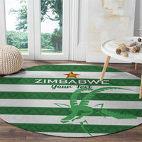 Zimbabwe Rugby Custom Round Carpet Go Sables Go