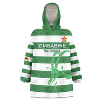 Zimbabwe Rugby Custom Wearable Blanket Hoodie Go Sables Go