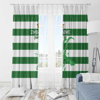 Zimbabwe Rugby Custom Window Curtain Go Sables Go