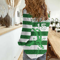 Zimbabwe Rugby Custom Women Casual Shirt Go Sables Go