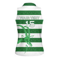 Zimbabwe Rugby Custom Women Sleeveless Polo Shirt Go Sables Go