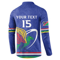 Namibia Rugby Custom Button Sweatshirt Go Welwitschias