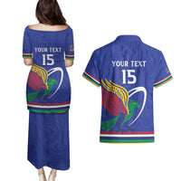 Namibia Rugby Custom Couples Matching Puletasi and Hawaiian Shirt Go Welwitschias