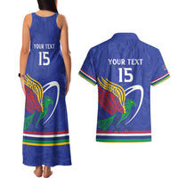 Namibia Rugby Custom Couples Matching Tank Maxi Dress and Hawaiian Shirt Go Welwitschias