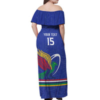 Namibia Rugby Custom Off Shoulder Maxi Dress Go Welwitschias