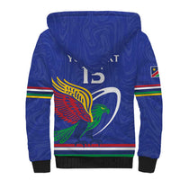 Namibia Rugby Custom Sherpa Hoodie Go Welwitschias