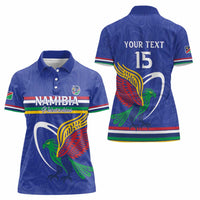 Namibia Rugby Custom Women Polo Shirt Go Welwitschias
