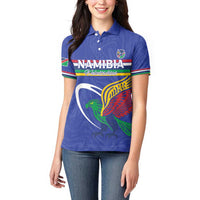 Namibia Rugby Custom Women Polo Shirt Go Welwitschias