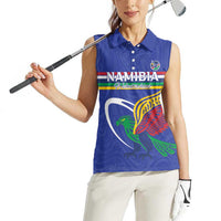 Namibia Rugby Custom Women Sleeveless Polo Shirt Go Welwitschias