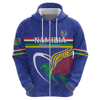 Namibia Rugby Custom Zip Hoodie Go Welwitschias