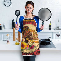 Black History Month Apron African Woman Afro I Am The Storm - Wonder Print Shop