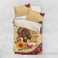 Black History Month Bedding Set African Woman Afro I Am The Storm - Wonder Print Shop