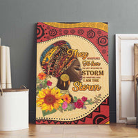 Black History Month Canvas Wall Art African Woman Afro I Am The Storm - Wonder Print Shop