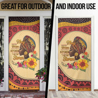 Black History Month Door Cover African Woman Afro I Am The Storm - Wonder Print Shop