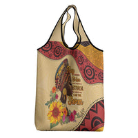 Black History Month Grocery Bag African Woman Afro I Am The Storm - Wonder Print Shop
