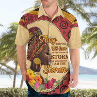Black History Month Hawaiian Shirt African Woman Afro I Am The Storm - Wonder Print Shop