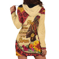 Black History Month Hoodie Dress African Woman Afro I Am The Storm - Wonder Print Shop