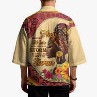 Black History Month Kimono African Woman Afro I Am The Storm - Wonder Print Shop