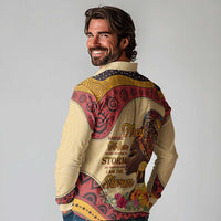 Black History Month Long Sleeve Polo Shirt African Woman Afro I Am The Storm - Wonder Print Shop