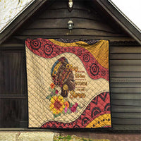 Black History Month Quilt African Woman Afro I Am The Storm - Wonder Print Shop