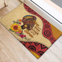 Black History Month Rubber Doormat African Woman Afro I Am The Storm - Wonder Print Shop