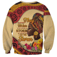 Black History Month Sweatshirt African Woman Afro I Am The Storm - Wonder Print Shop