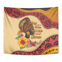 Black History Month Tapestry African Woman Afro I Am The Storm - Wonder Print Shop
