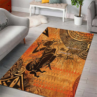 African Women Area Rug She Is Rooted In The Earth and Rising Like The Sun - Wonder Print Shop