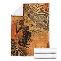 African Women Blanket She Is Rooted In The Earth and Rising Like The Sun - Wonder Print Shop