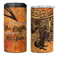 African Women 4 in 1 Can Cooler Tumbler She Is Rooted In The Earth and Rising Like The Sun - Wonder Print Shop