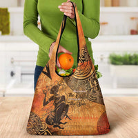 African Women Grocery Bag She Is Rooted In The Earth and Rising Like The Sun - Wonder Print Shop