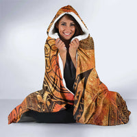 African Women Hooded Blanket She Is Rooted In The Earth and Rising Like The Sun - Wonder Print Shop