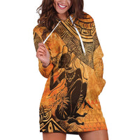 African Women Hoodie Dress She Is Rooted In The Earth and Rising Like The Sun - Wonder Print Shop