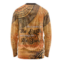 African Women Long Sleeve Shirt She Is Rooted In The Earth and Rising Like The Sun - Wonder Print Shop