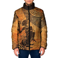 African Women Padded Jacket She Is Rooted In The Earth and Rising Like The Sun - Wonder Print Shop