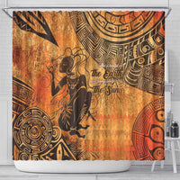 African Women Shower Curtain She Is Rooted In The Earth and Rising Like The Sun - Wonder Print Shop