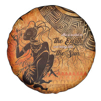 African Women Spare Tire Cover She Is Rooted In The Earth and Rising Like The Sun - Wonder Print Shop